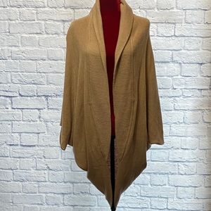 Ribbed Poncho Cardigan